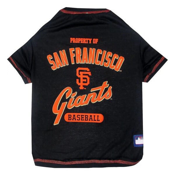 Licensed MLB San Francisco Giants Team Colored Dog T-Shirt for Medium Size Pets