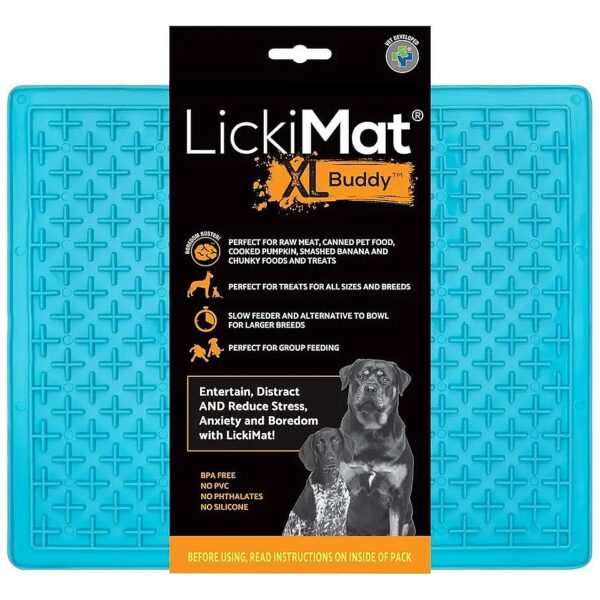 LickiMat X Large Breed Dog Lick Mat for Calming, Slow Feeding, and Anxiety Relief