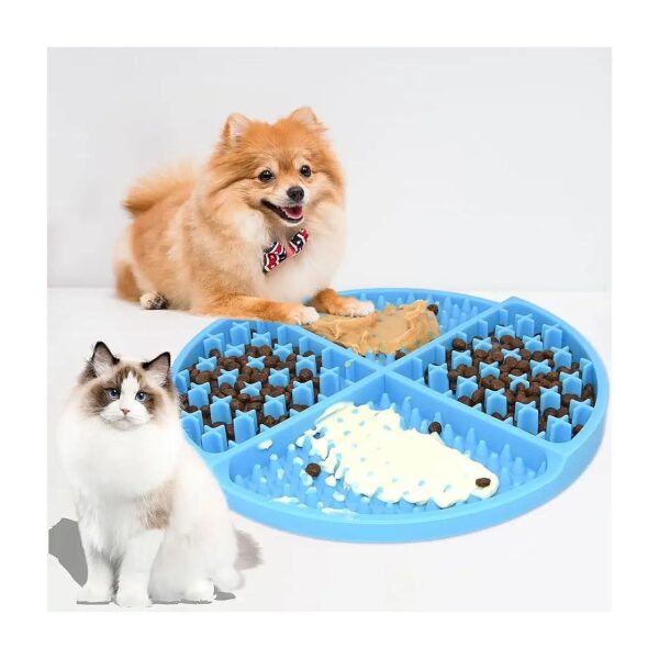 Licking Mats for Dogs and Cats with Tasty Treats and Slow Eating