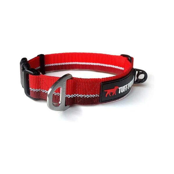 Lifetime Guaranteed Heavy Duty Dog Collar with Easy Sizing and Reflective Stitching