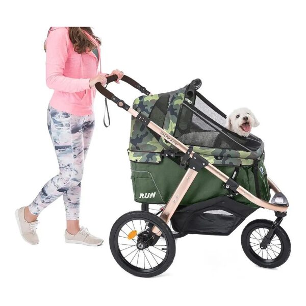 Lightweight Aluminum Frame Jogging Stroller for Small to Medium Pets