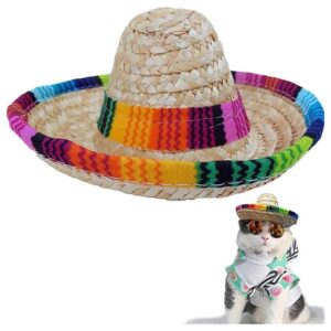 Lightweight Mini Sombrero Party Hat for Small Dog Pets and Cats