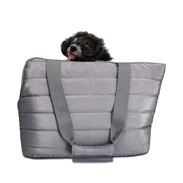 Lightweight Polar Fleece Dog Carrier with PVC Base Plate for Small Pets