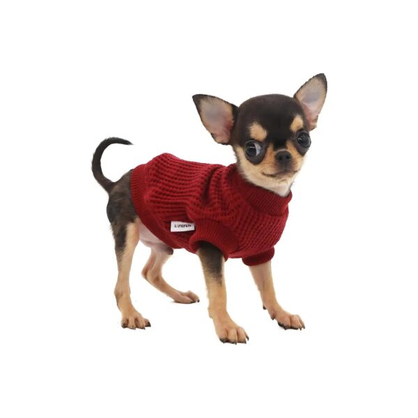 Lightweight Puppy Sweaters for Small Dogs Like Chihuahua and Yorkie Red XXS