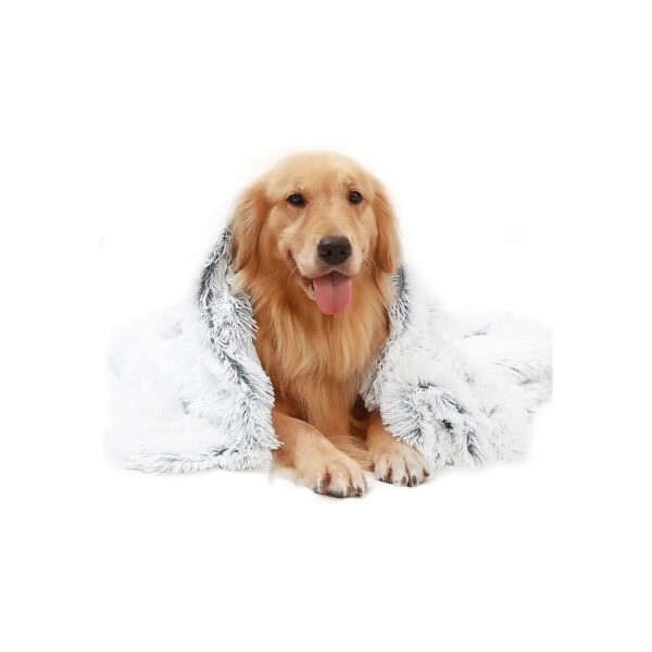 Lightweight Soft Faux Fur Dog Blanket for Small, Medium, and Large Dogs