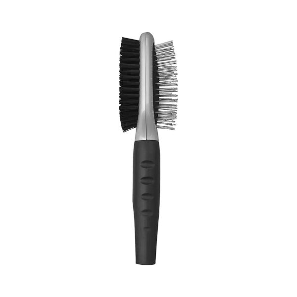 Lightweight and Ergonomic Dog and Cat Combo Brush with Nylon Bristles