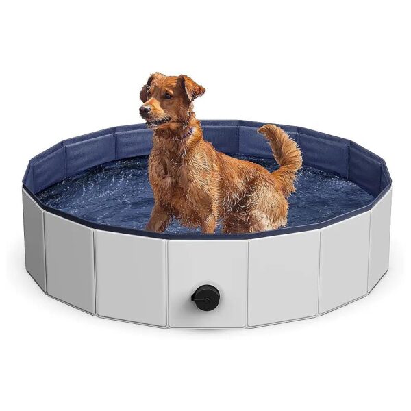 Lightweight and Portable Kiddie Pool and Dog Wading Pool for Indoor and Outdoor Use