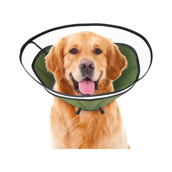 Lightweight and Waterproof Dog Cone Collar with Velcro Closure for Adjustable Fit