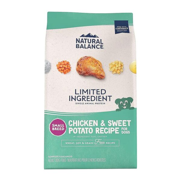 Limited Ingredient Dry Dog Food with Chicken and Sweet Potato for Small Breeds