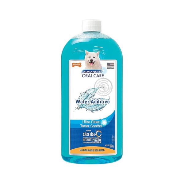 Liquid Dog Teeth-Cleaning Water Additive for Plaque Reduction and Bad Breath Remedy