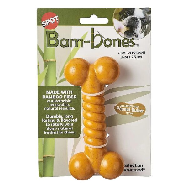 Long Lasting Chew Toy Made from Natural Bamboo Fiber for Small Dogs Under 25lbs