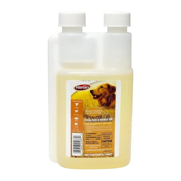 Long Lasting Flea Tick Mange Protection for Small Breed Dogs with Permethrin 1 Pint Dip