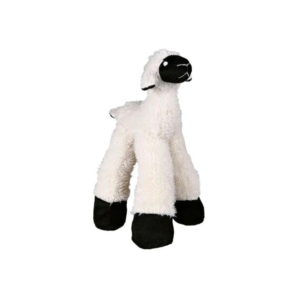 Long-Legged Soft Plush Sheep Toy with Sound and Rattle for Children's Play