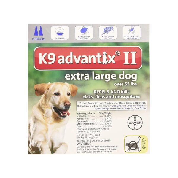 Long-Term Flea and Tick Treatment for Dogs Over 55 Pounds