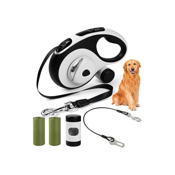 Longer and Stronger Retractable Dog Leash for Dogs Up to 110lbs with 16ft Cable