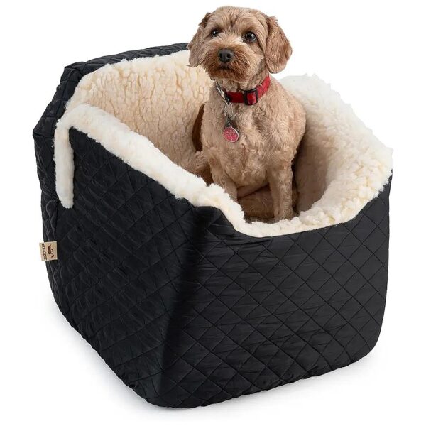 Lookout Dog Car Seat for Small Dogs with Soft and Durable Polyester Fabric Exterior