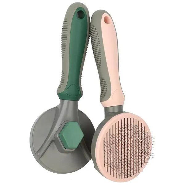 Loose Undercoat Removal and Massage Brush for Dogs and Cats