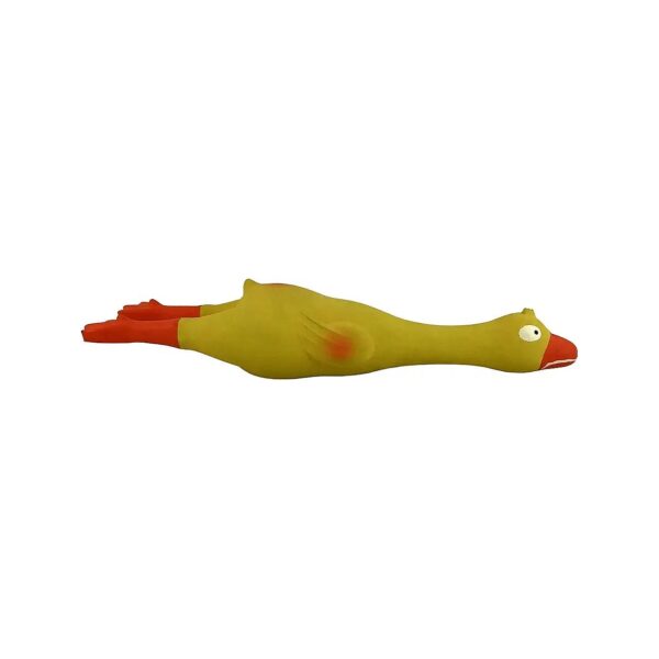 Loud Squeaky Yellow Duck Latex Chew Toy for Small and Medium Dogs