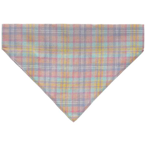 Lovely Plaid Pastel Pet Bandana for Pet Lovers and Dog Owners