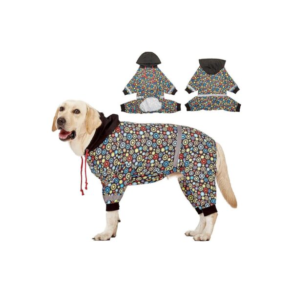 Lovinpet Large Dog Onesie Pajamas with Wound Care and Skin Condition Relief Features