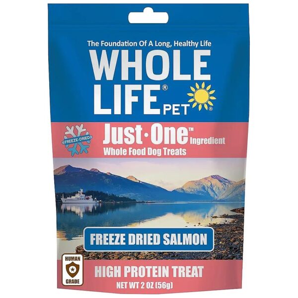 Low Calorie Wild Salmon Dog Treats - Human Grade, Freeze Dried, One Ingredient