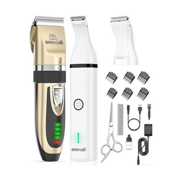 Low Noise Dog Hair Trimmers and Paw Clippers for Small Areas Pet Grooming and Trimming