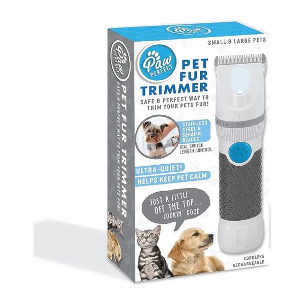 Low Noise Pet Fur Trimmer with Ceramic Coated Blades