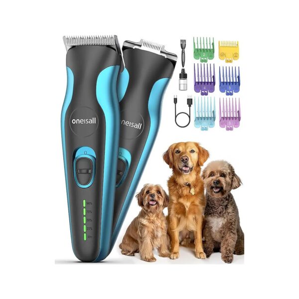 Low Noise and 2 Speed Dog Hair Clippers for Small and Large Dogs