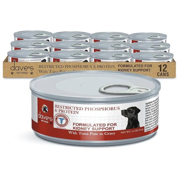 Low Phosphorus Dog Food with Tuna Pate Flavor for All Life Stages and Kidney Health