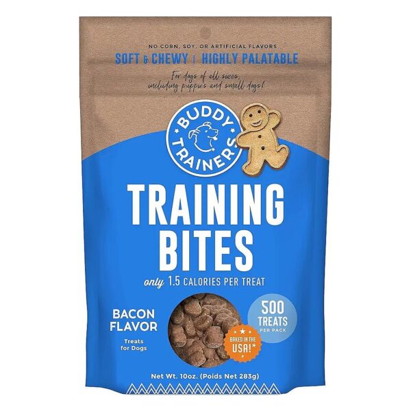 Low-Calorie Natural Bacon Flavor Training Bites for Dogs