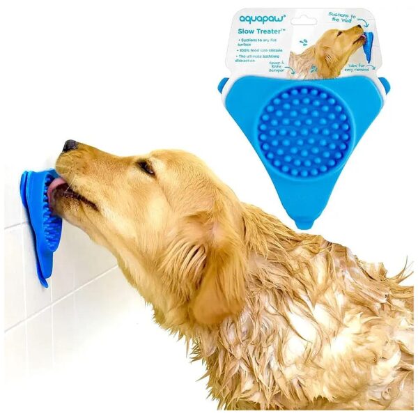 Low-Maintenance Licking Mat for Dogs and Cats with Hinged Design and Portable Treatment