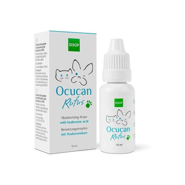 Lubricating Eye Drops for Pets with Hyaluronic Acid and Relief from Dry, Irritated Eyes