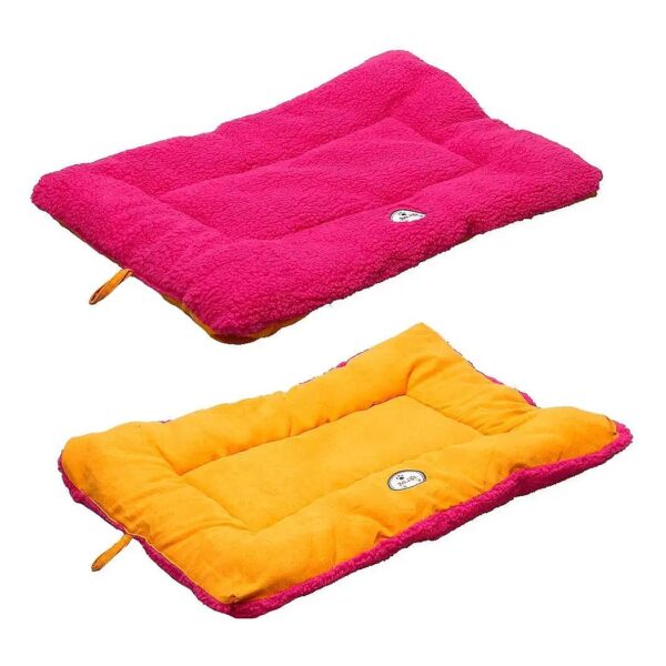 Machine Washable Dog Mat with High-Grade Inner Poly-Fill and Reversible Material