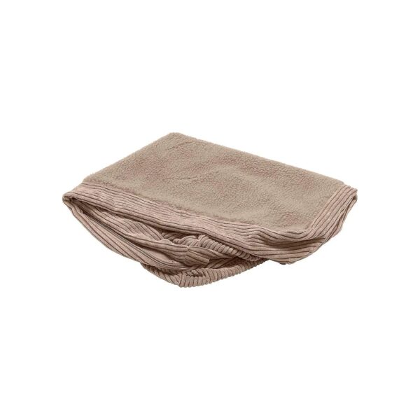 Machine Washable Fleece and Corduroy Dog Bed Cover for Small Breeds Sandstone Small