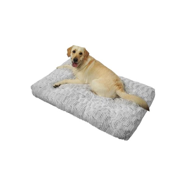 Machine Washable Soft Fluffy Bamboo Velvet Dog Bed for Large Medium Small Dogs and Cats