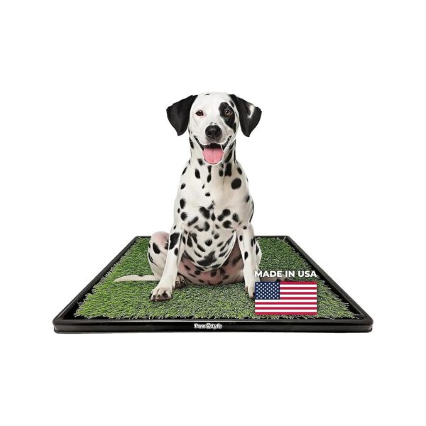 Made in USA Artificial Grass Dog Pee Pad with Tray for Indoor and Outdoor Use