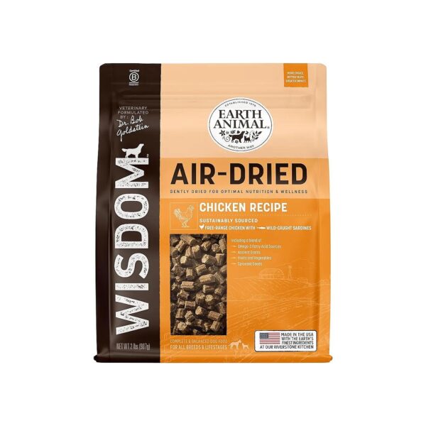 Made in USA High-Quality Air Dried Chicken Dog Food for All Breeds and Ag