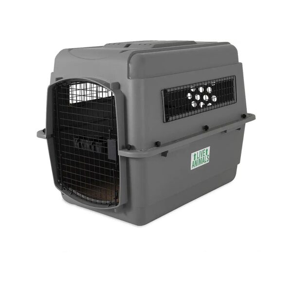 Made in USA, IATA Compliant Pet Crate for Pets 30-50 Pounds with Ventilation