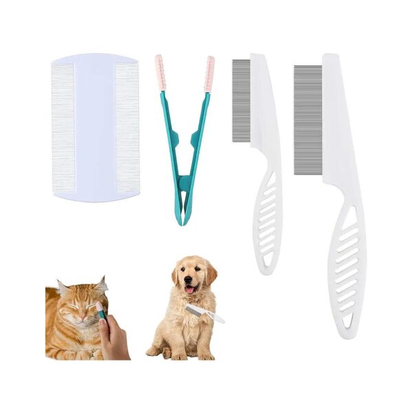 Magic Pet Comb for Cats and Dogs with Fine Tooth Comb for Tear Stain Removal