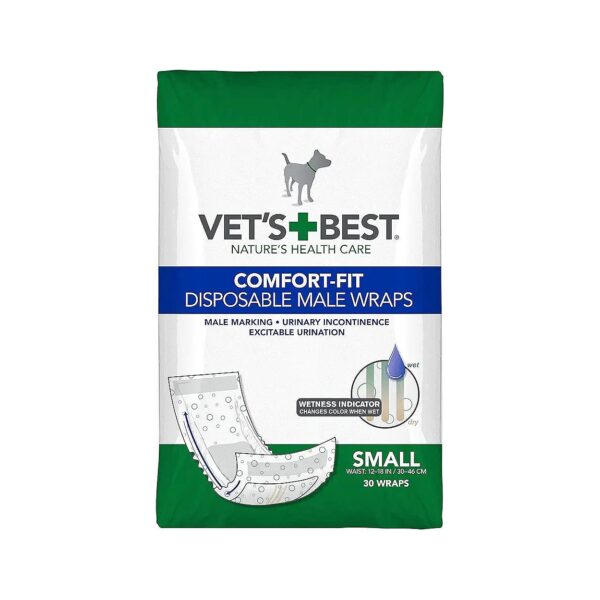 Male Dog Diapers with Leak Proof Fit for Small Breeds with Urinary Incontinence