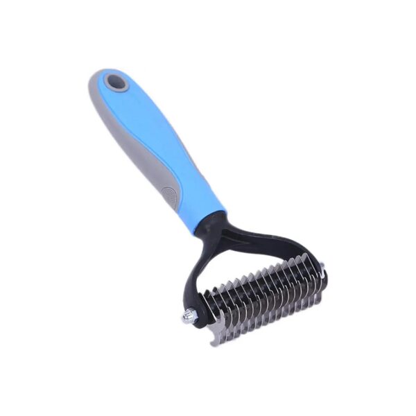 Manual Undercoat Rake for Dogs Cats 2 Sided Dematting Comb