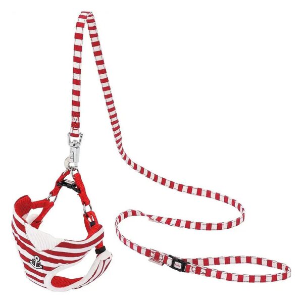 Marine Vest Harness and Leash for Small Dogs Red Size XS Temporary Binding for Safety