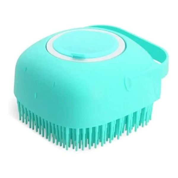 Massage Brush for Cats and Dogs with Shampoo Dispenser for Gentle Cleaning