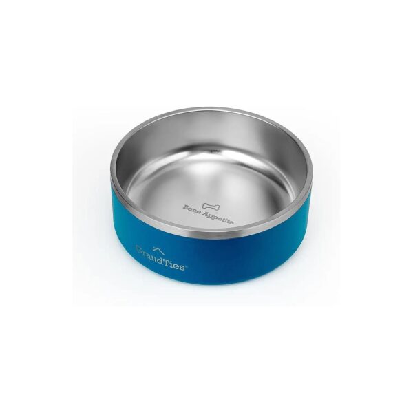 Massive 42oz Stainless Steel Dog Bowl with Double-Wall Insulation and Spill Proof Design