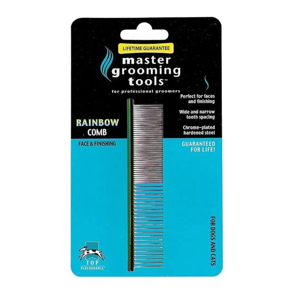 Master Grooming Tools for Comfortable Dog Grooming 5'' Face Finishing Combs