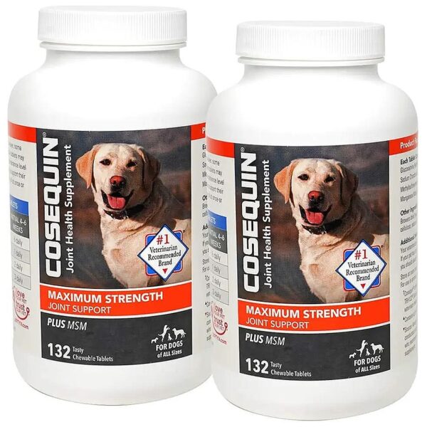 Maximum Strength Glucosamine Chondroitin MSM Supplement for Dog Joint Health