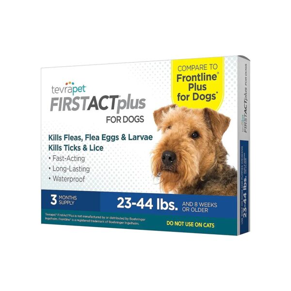 Medicated Flea Treatment for Medium Dogs, 23-44 lbs, 3 Applications