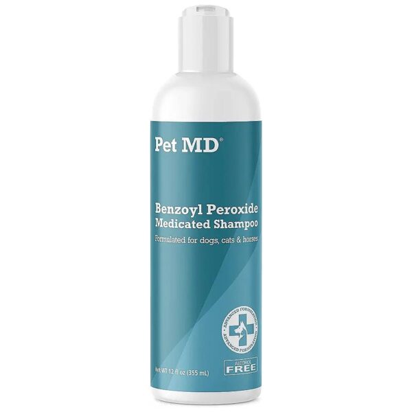 Medicated Shampoo for Pets with Dry Itchy Skin, Scaly Coat, and Red Skin