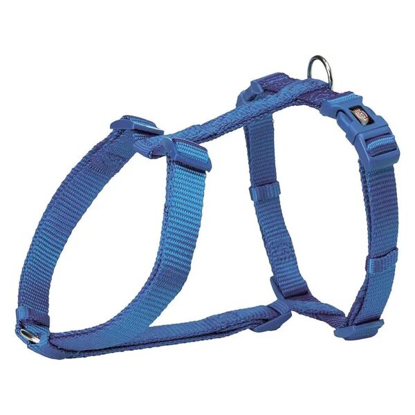 Medium Blue Dog Harness Made of Premium Nylon Material with Adjustable Straps