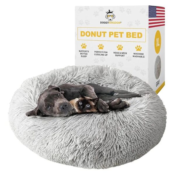 Medium Breed Dog Bed Pillow with Cozy Comfort and Machine Washable Design